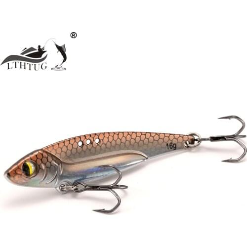 LTHTUG Cebos De Pesca Migratory Fish Metal Fishing Lure Vibration Spoon Spinner 14g 63mm VIB Artificial Bait For Perch Bass Pike