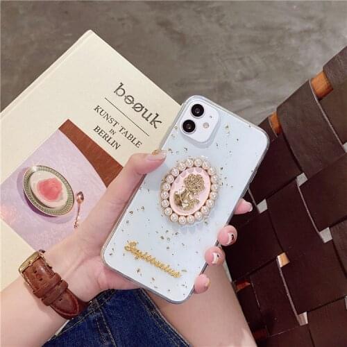 Luxury pearl Retro girls art 3D Phone Case For iPhone 11 Pro Max case Cute soft cover for iPhone XS MAX XR X 7 8 Plus 7Plus Case