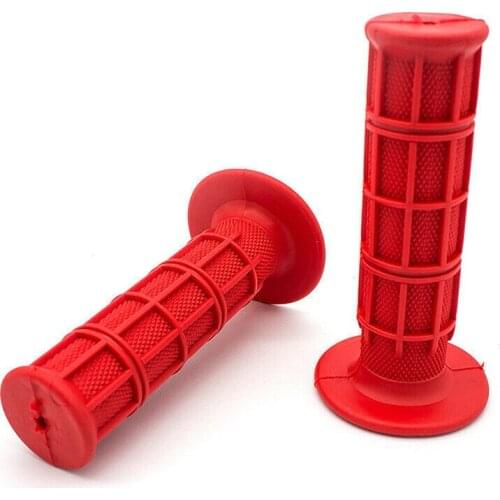 Handlebar Motorcycle Handle Grips Red Universal 2pcs Set For 7/8\\\" 22mm