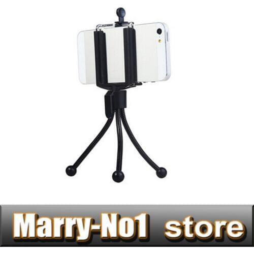 10pcs tripod + 10pcs cellphone holder Mini Tripod Stand Holder Clip for All Mobile Cell Phone Camera Galaxy S2 S3 S4 Note2