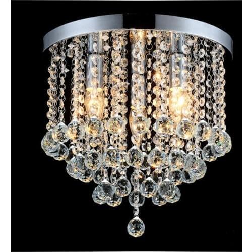 Modern simple LED K9 crystal pendant light entrance aisle lights Creative corridor lamp Lobby light crystal balcony ceiling lamp