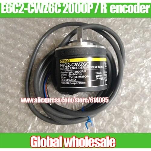 1pcs 24V E6C2-CWZ6C 2000P / R encoder for Omron / incremental rotary encoder / 2000 line ABZ-phase speed encoder