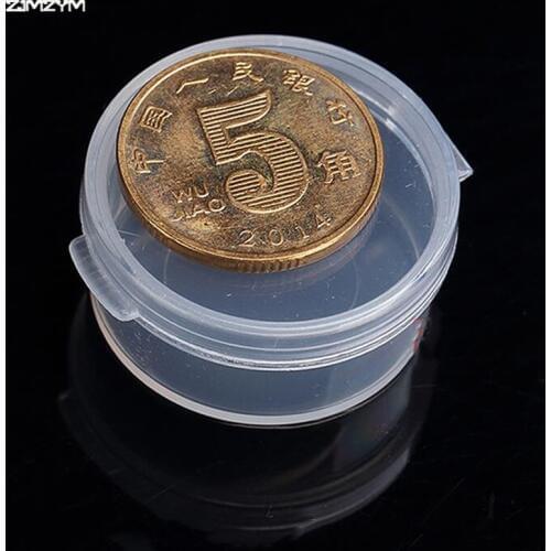 1PC New Round Portable Jewelry Tool Box Container Ring Electronic Parts Screw Beads Component Storage Box