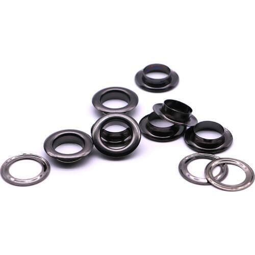 20sets/pack(Outer diameter)28mm (internal)17.5mm (high)6.7mm eyelets for curtains black eyelets