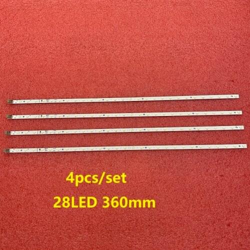 4pcs/set 28LED LED backlight strip for E129741 32PFL6606H/60 32HFL5573D GT0326-1 GT0326-2 GT0326-4 SHARP screen LK315D3LA63