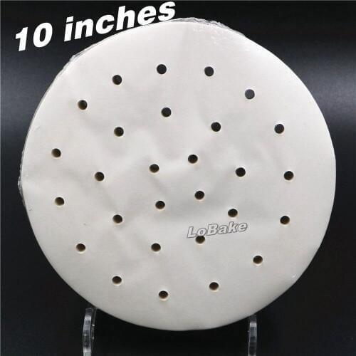 400pcs/pack) Latest 10 inches round steaming prevent sticking mantou baozi sheet paper doilies baking sheet cooking table mat