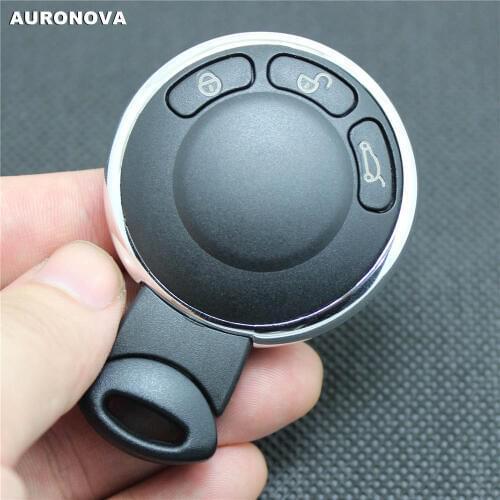AURONOVA New Key Shell for BMW Mini Cabrio Clubman Countryman JCW Paceman Coupe Cooper Roadster 3 Buttons Remote Car Key Case
