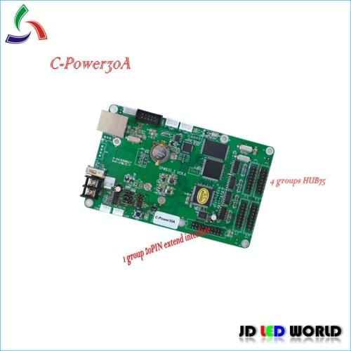 C-power30A lintel RGB full color led screen Bus or car full color led advertising display screen controller card