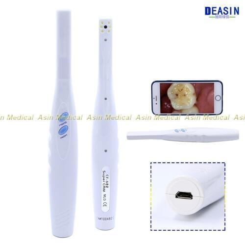 Deasin 3.0 Mega Wifi Intraoral Wireless Dental Camera LED Lights Monitoring Inspection for Dentist Oral Real-time Video mobile