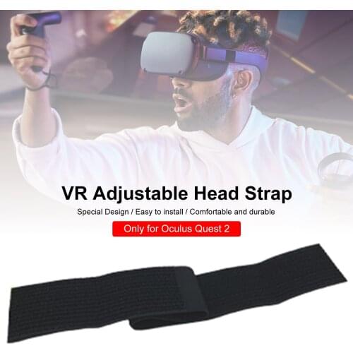 Headband Head Strap Black VR Accessories Adjustable Head Strap Vr Gaming Headset Headband Reduce Head Pressure For Oculus Quest2