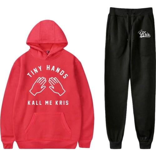 Kallmekris Print Suit Hooded Ankle Banded Pant Two Piece Set Street clothes hoodies+pants