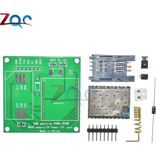 M590E GSM GPRS Module 900m-1800m SMS Message Diy Kits M590 Standard AT Instruction Set CPU MCU Test 5V 50 x 50mm