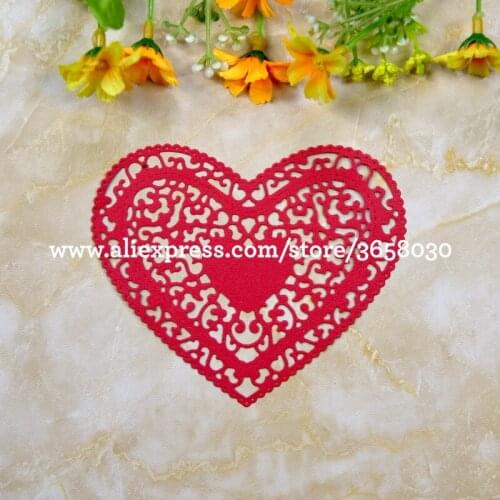 Love Heart Metal Die cutting Dies For DIY Scrapbooking Photo Album Decorative Embossing Folder Stencil 8072418