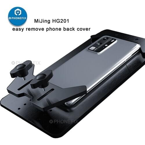 MiJing HG201 Cell Phone Phone Back Cover Glass Repair Holder Adjustable Fixed Fixture for iPhone Removing Rear Back Cover Glass