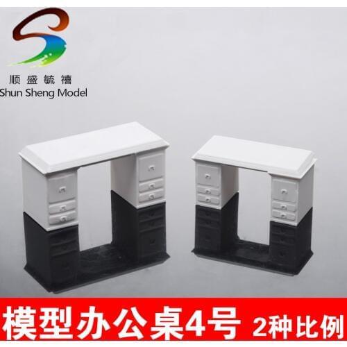 Students modeling DIY sand table building model cabin materials desk 1/25