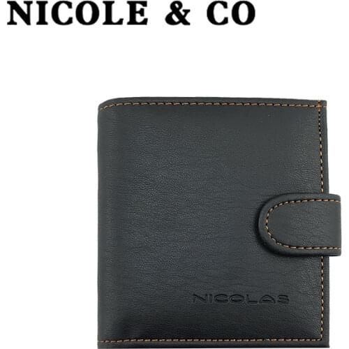 NICOLE & CO 2021New Men Wallets Fishon Designers Purse Men Brand Card purse Mens Wallet Wholesale price