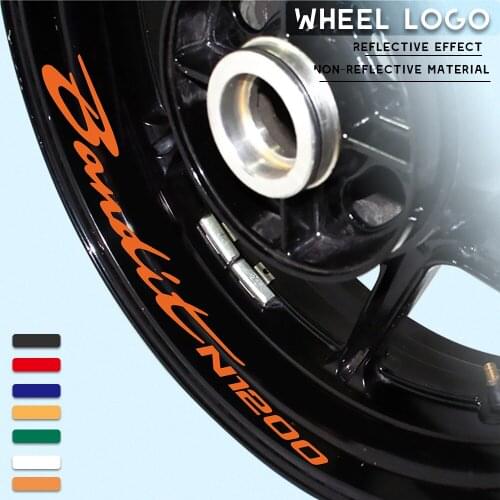 New Motorcycle Modified Wheel Sticker Waterproof Reflective Wheel Decal Color Wheel Side Strip for SUZUKI BANDIT N1200