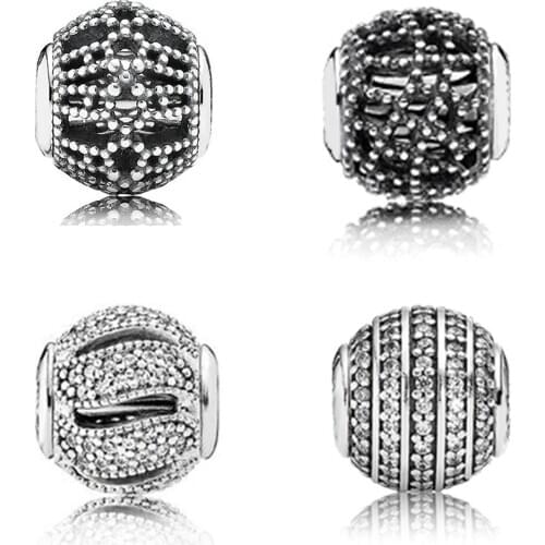 2019 100% 925 Sterling Silver Brand New 1:1 Authentic Charm E Series Hollow Curious Bead Suitable DIY E Series Bracelet 796025