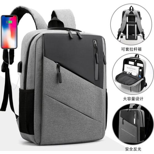 New Shoulder Computer Waterproof Oxford Cloth With USB Charging Tablet Bag For Business And Leisure Wholesale Large