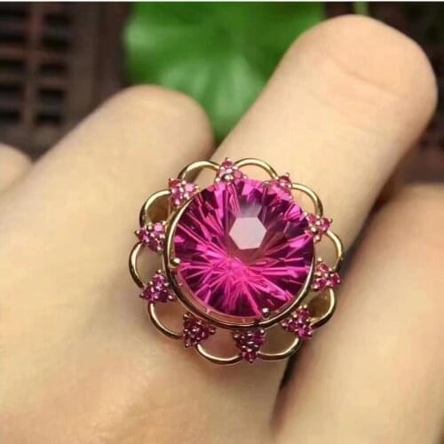 Newest Arrival Best Gift for Your Wife Natural blue topaz ring 925 sterling silver Wholesales Fine jewelry 10*10mm gem