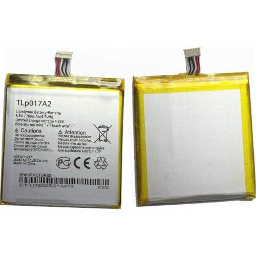 Original TLp017A2/A1 1700mah 6.5wh 3.8v for Alcatel one touch idol mini OT6012 6012A 6012W 6012E 6012D S530T batteries