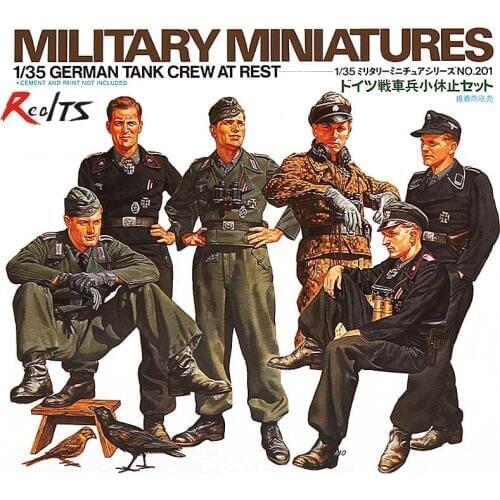 RealTS Tamiya 1/35 35201 German Tank Crew at Rest Plastic Model Kit