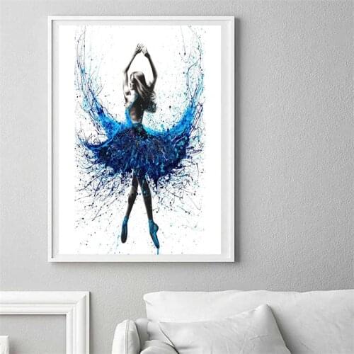 Full Diamond Painting Girl Dancing Ballet Picture 5D DIY Diamond Embroidery Mosaic Dancer Pattern Cross Stitch Home Decoration