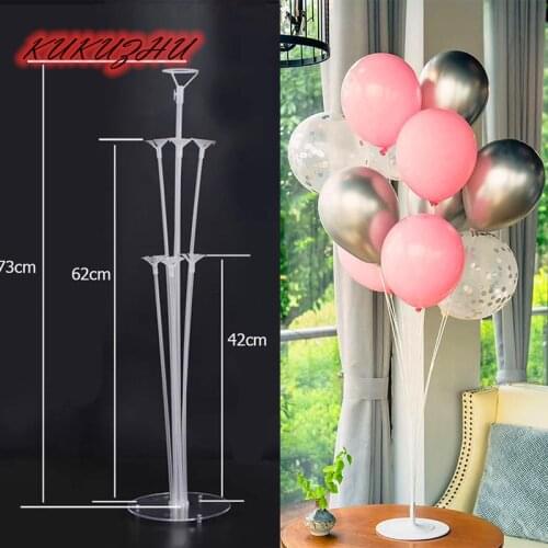 7/10 tube balloon stand birthday balloons arch stick holder wedding decor baloon globos birthday party decorations kids ballon