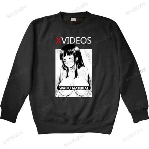 Cotton sweatshirt male hoody For Male XVideos hoodies Anime Hinata Waifu Material Ahegao Man crew neck hoodie