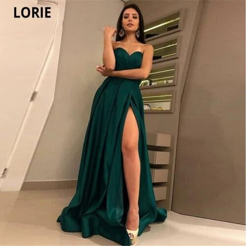 LORIE Sexy Sweetheart Long Evening Dresses Vestidos De Festa Side Split Floor-Length Formal Dress Vestidos De Noite