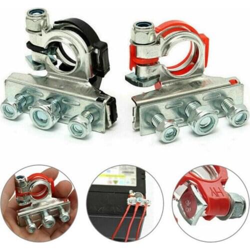 1 Pair 12V 24V Car Battery Terminal Wire Cable Clamp Terminal Connectors Car Accessories Fast Delivery