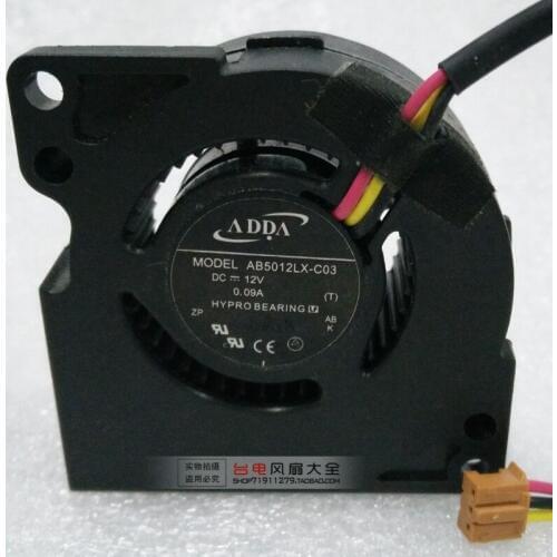 5020 5CM Turbo Centrifugal Silent Fan 12v 0.09A AB5012LX-C03