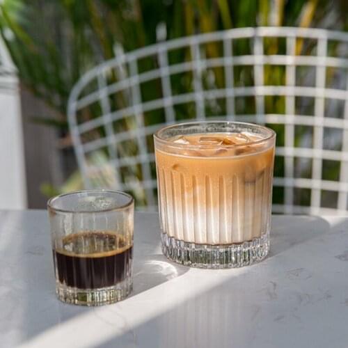 70/285ml Transparent Glass Cup Coffee Mug Heat Resistant Thicked Beer Espresso Latte whiskey Glass Cups Milk Juice Tea Mug Gift