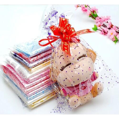 Large Plastic Gift Package Bag 100pcs/lot 4 sizes Plastic Packaging Bag Clear Cellophane Bag Bakery Gift Packing bag wrap