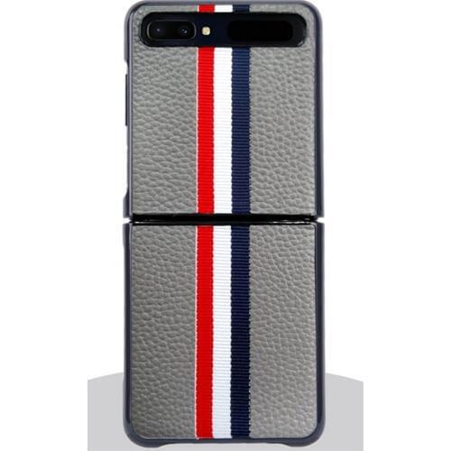 Leather Protective Case Back Cover Shell for Samsung Galaxy Z Flip Fold Phone Accessories Quick Release Flip Phone Case