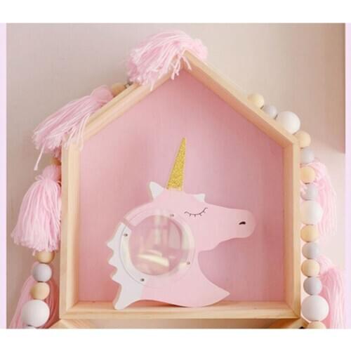 Tassel Wooden Beads Ornament Nordic Star Car Kids Room Decoration Nursery Tent Hanging Pendant Wall Decor Home Decoration