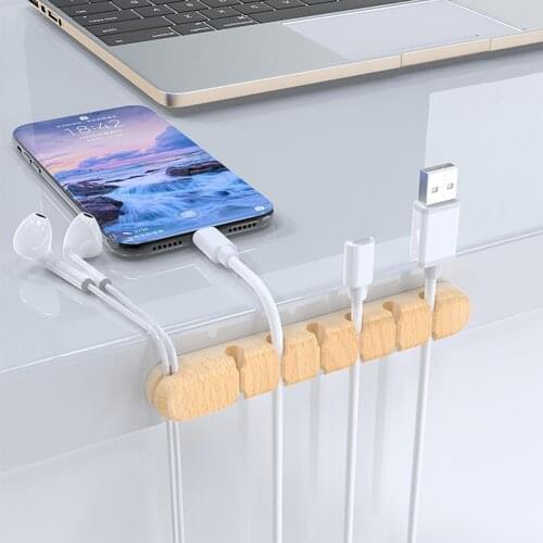 Cable Holder Silicone Cable Organizer Flexible USB Winder Management Clips Holder For Mouse Keyboard Earphone Headset