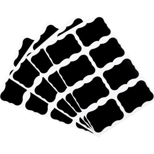 Chalkboard Blackboard Label Removable And Self-adhesive Sticker Label Vinyl Chalkboard Label Sticker Bottle Jars Organization