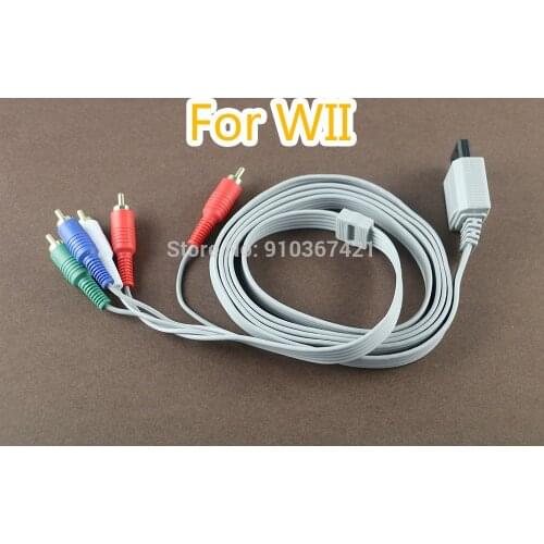 1pc/lot 1.8m Component 1080P HDTV AV Audio Adapter Cable Cord Wire 5RCA Games replace line for Wii Game Console