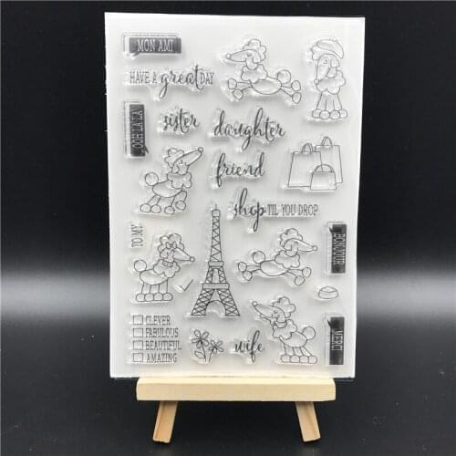 Beautiful day Transparent Clear Silicone Stamp Seal DIY Scrapbooking photo Album Decorative A0856
