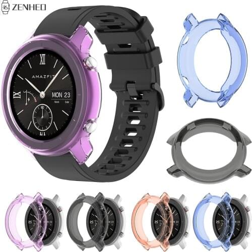 Soft TPU Protector Case For Xiaomi Huami Amazfit GTR 42mm 47mm Smart Watch Case Clear Protective Sleeve