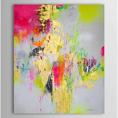 One Piece Hand Painted Abstract Canvas Art Oil Painting Wall Pictures for Living Rooms Wall Deocr