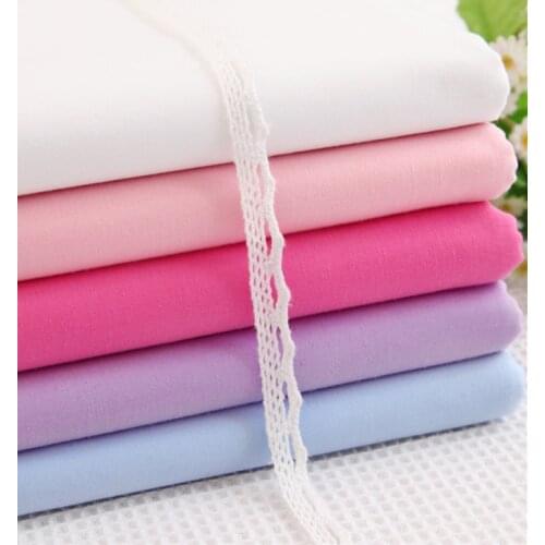 160cm*50cm solid color 100% cotton bedding fabric baby bedding child handmade pillowcase curtain quilt sewing patchwork fabric