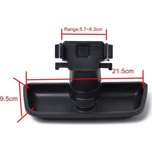 Dash Panel with holder for Large Phone and Phone Plus; Mini Pad; Cradle; Black, fits For 2011-2017 Wranglers