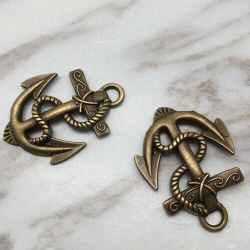 Multiple species Ancient silver alloy Ship Anchor Pendant DIY accessories