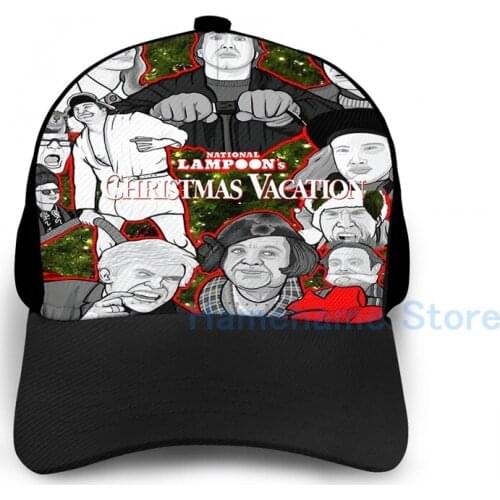 Fashion national lampoons christmas vacation tribute art Basketball Cap men women Graphic print black Unisex adult hat