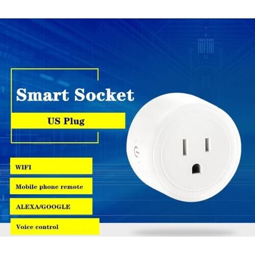 Smart Plug WiFi Socket US 10/15A Power Monitor Timing Function SmartLife APP Control Work With Alexa Google Assistant 125V
