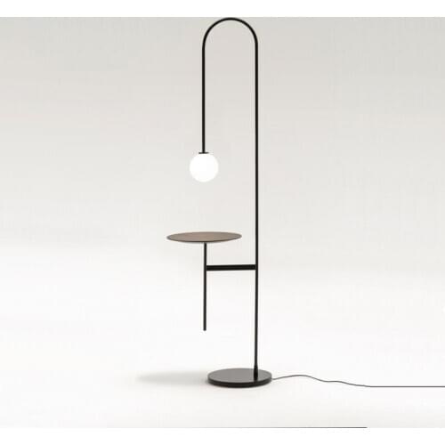 Modern led glass floor lamp lamparas de pie stehlampe store living room