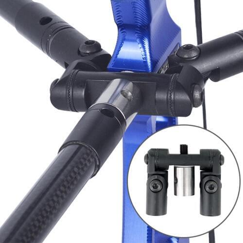 Archery Compound Recurve Bow Balance Rod V Bar Stabilizer Balance Bar Disconnect Double Side Adjustable Damper Bow Accessory