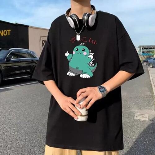 Girl Streetwear Blue White Black Tops Casual Fashion Harajuku T Shirt Woman Tshirts Summer Tops for Women Oversized T Shirt